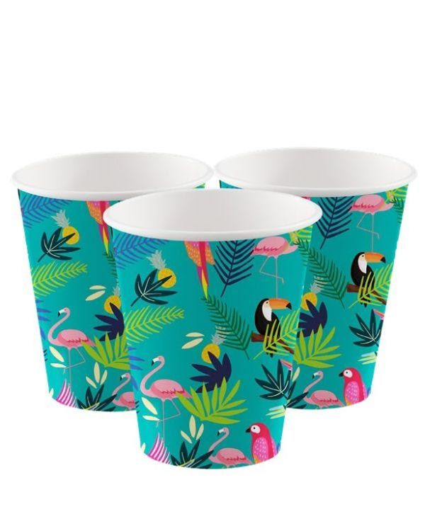 Club Tropicana Paper Cups - 250ml (8pk)