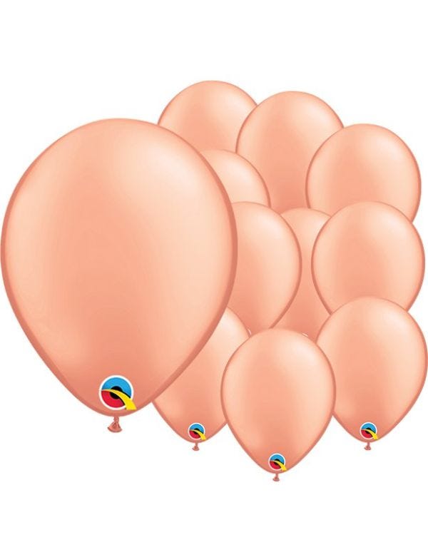 Rose Gold Balloons - 5&quot; Latex (100pk)