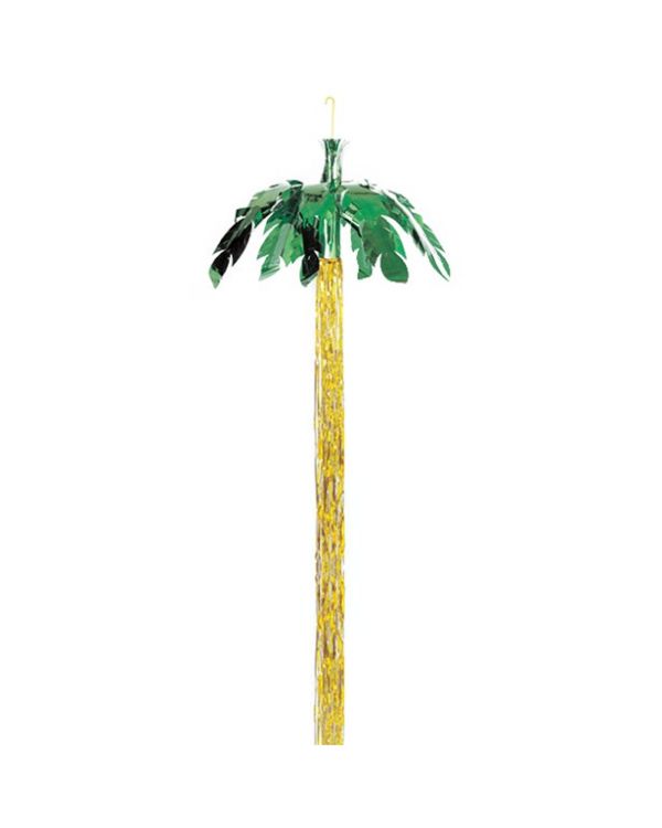 Foil Palm Tree Hanging Decoration - 2.43m
