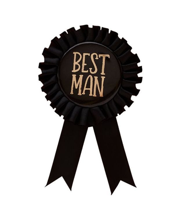 Stag Party Best Man Badge