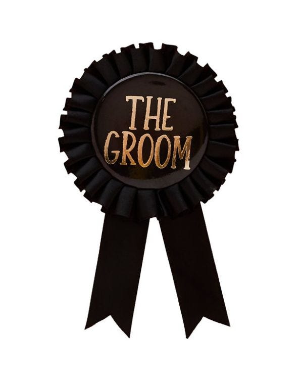 Stag Party The Groom Badge