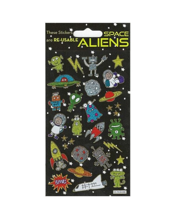 Aliens Sticker Sheet