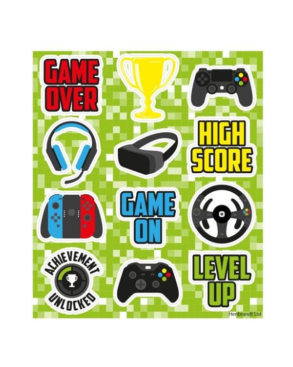 Gamer Sticker Sheet