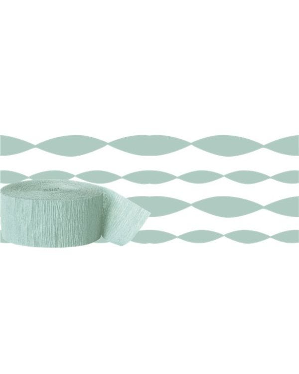 Mint Green Crepe Paper Streamer - 24m