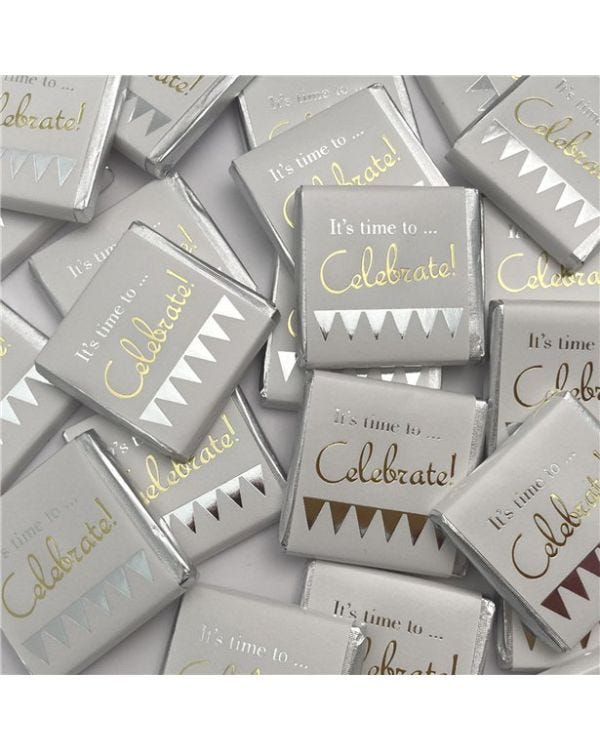 &#039;It&#039;s Time To Celebrate&#039; Chocolate Neapolitans x50