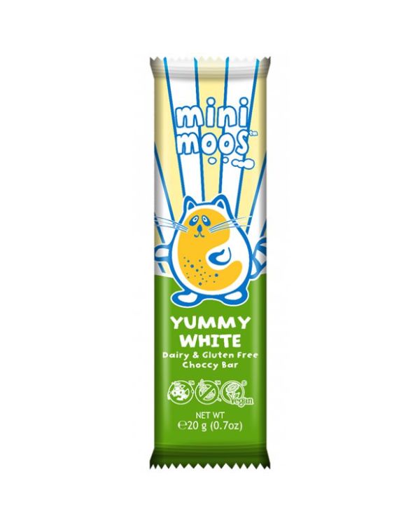Vegan Mini Moo&#039;s Organic Yummy White Bar - 20g