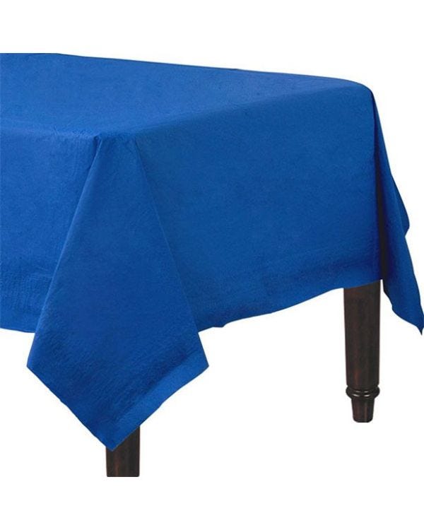 Dark Blue Paper Table Cover - 90cm x 90cm (2pk)
