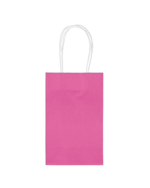 Fuchsia Paper Party Bag - 21cm x 13cm (10pk)