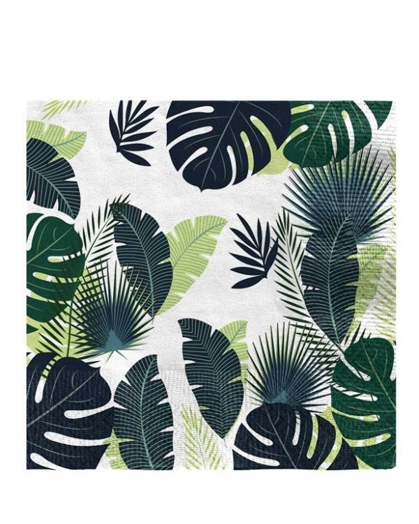 Tropical Leaves Paper Napkins (16pk)
