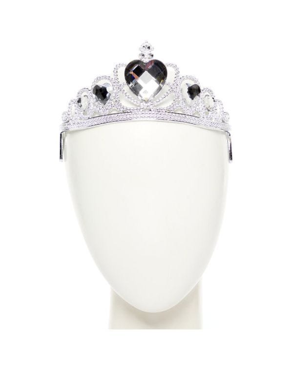 Silver  Clear Gem Tiara - Child