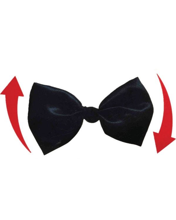 Spinning Black Bow Tie