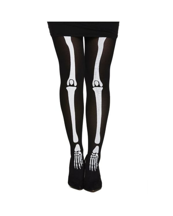Skeleton Tights - Adult One Size