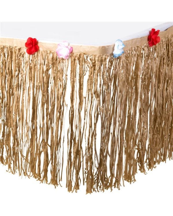 Natural Tissue Table Skirt - 3m