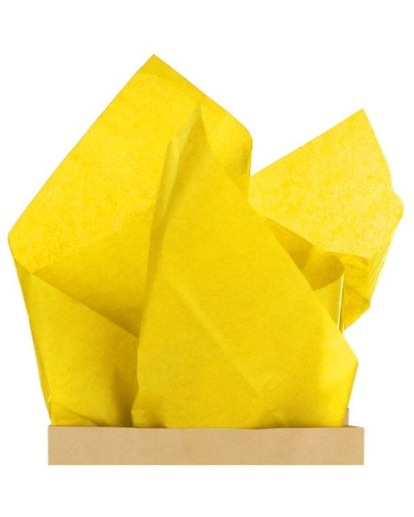 Yellow Tissue Paper - 50cm (6 sheets)