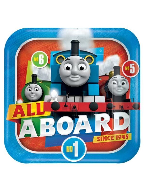 Thomas the Tank Engine Paper Plates - 23cm (8pk)