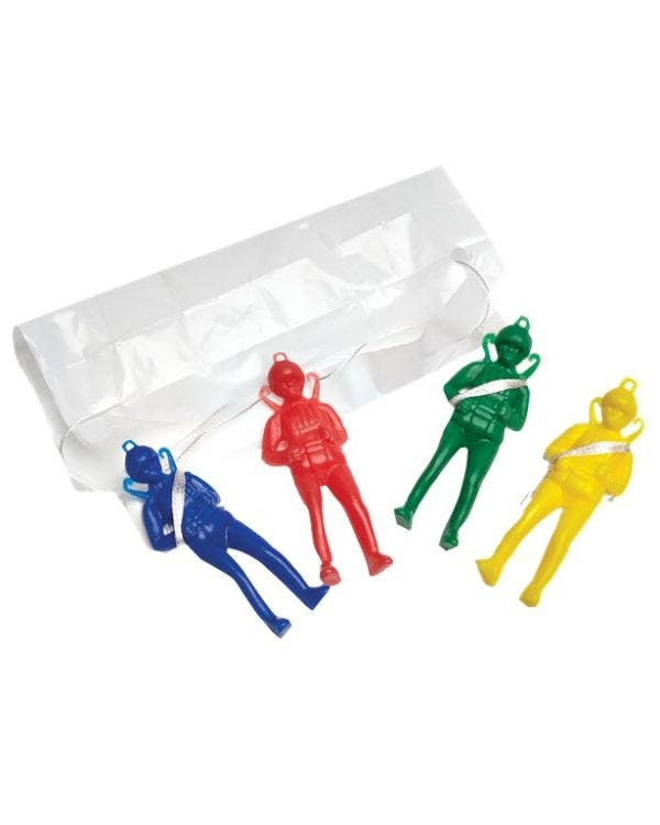 Parachute Men - 6cm (4pk)