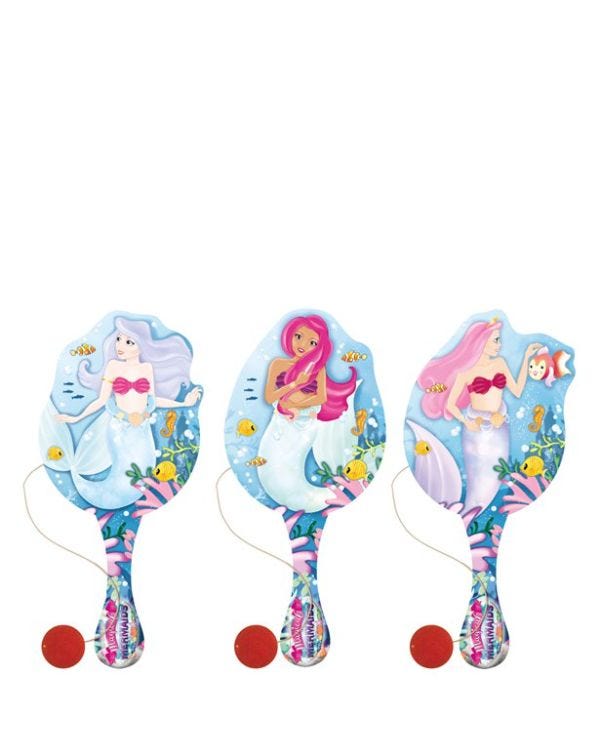 Mermaid Paddle Bat &amp; Ball