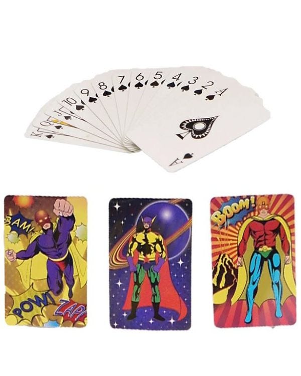 Super Hero Mini Playing Cards