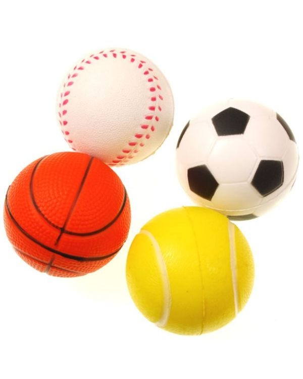 Foam Sports Balls (4pk)