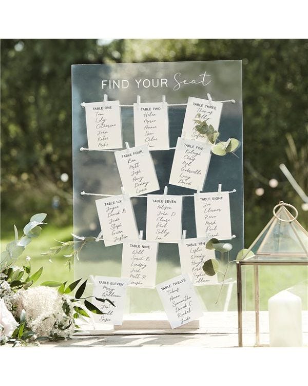 Wedding Table Plan Kit