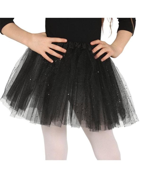Black Glitter Tutu - Child One Size