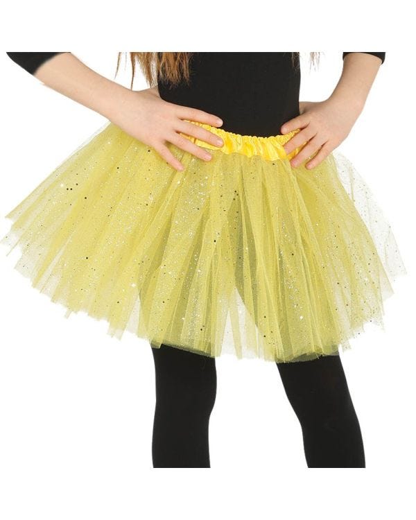 Yellow Glitter Tutu - Child One Size