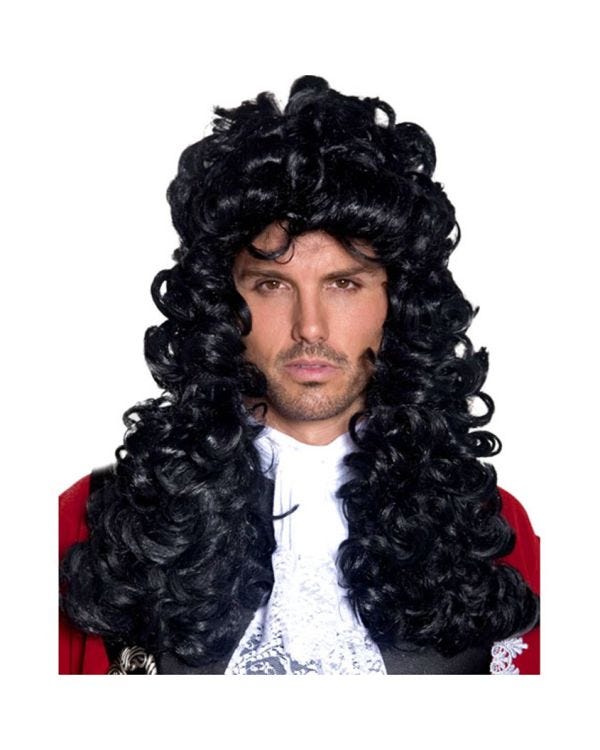 Pirate Captain Black Wig