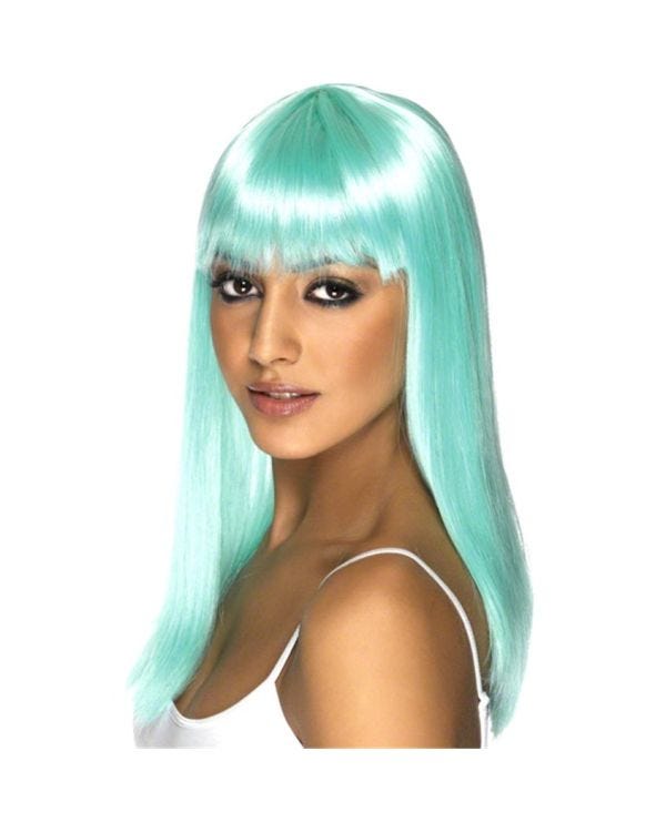 Neon Aqua Glamourama Wig