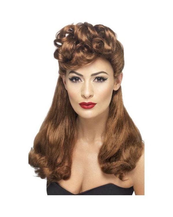 40s Auburn Vintage Wig