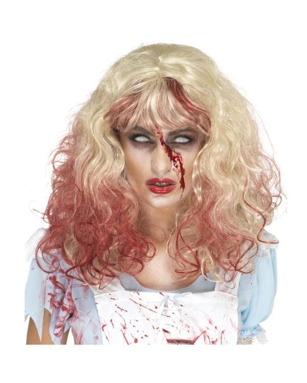 Blonde Bloody Zombie Wig