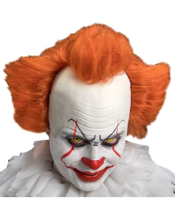 Evil Clown Wig with Latex Head