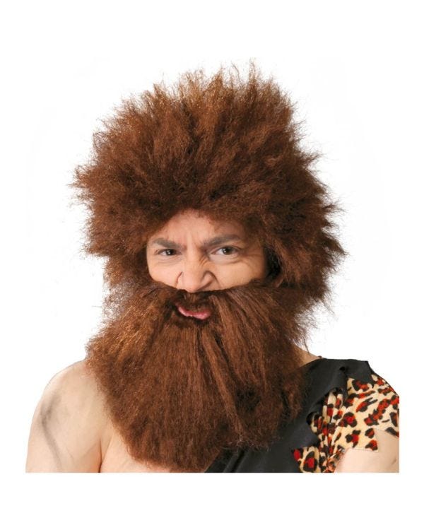 Caveman Wig with Beard