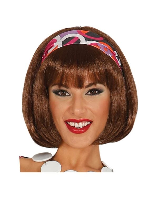 60s Short Brown Wig