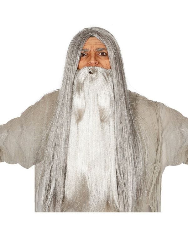 Grey Long Wig