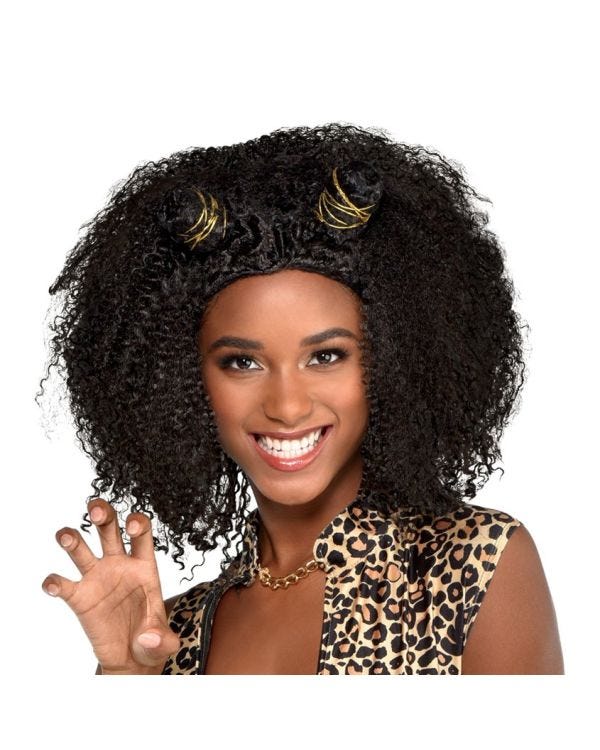Scary Girl power Wig
