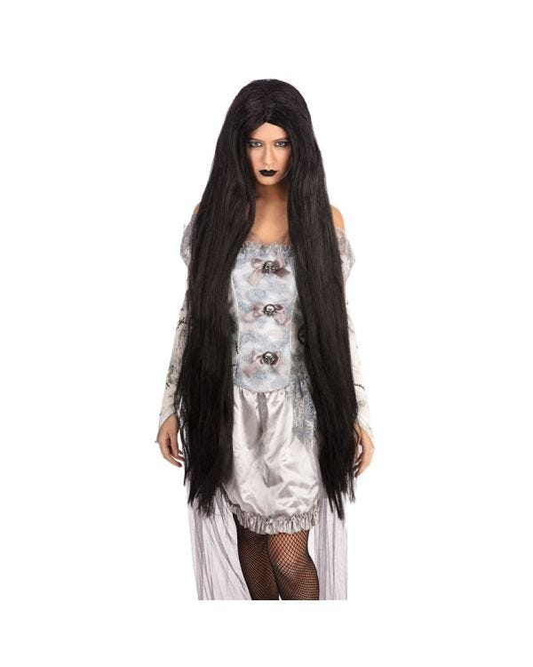 Extra Long Black Wig - 100cm