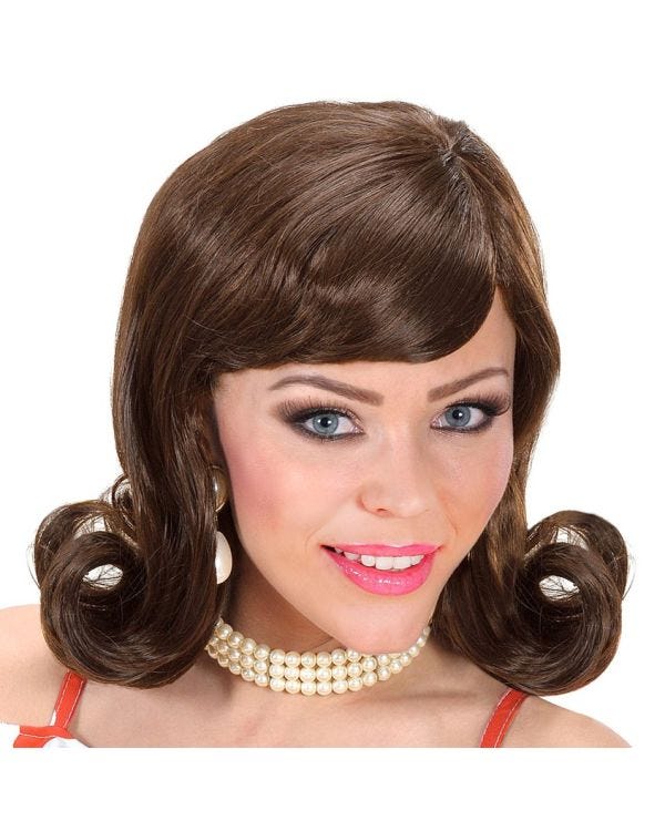 Brown Flip Wig