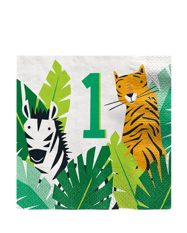 Wild One 1st Birthday Paper Napkins - 33cm (16pk)