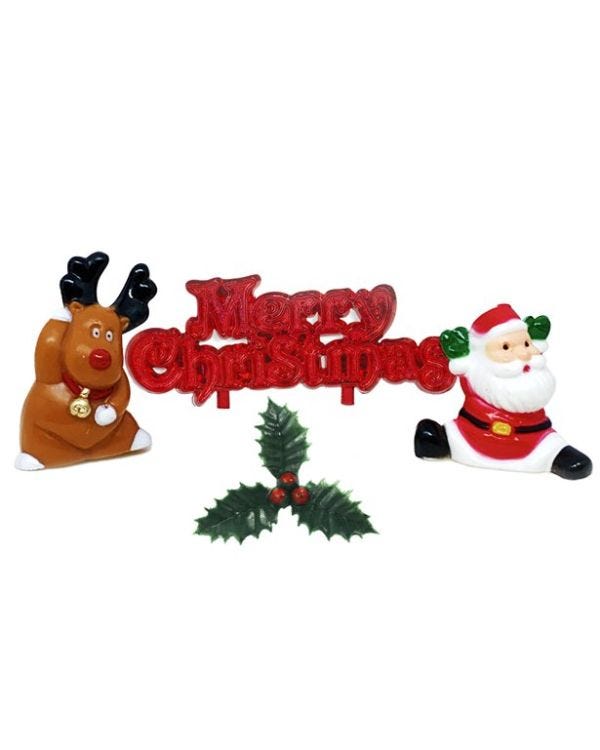 Cheerful Christmas Scene Decorating Kit