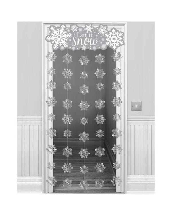 Let It Snow Door Curtain - 1.95m