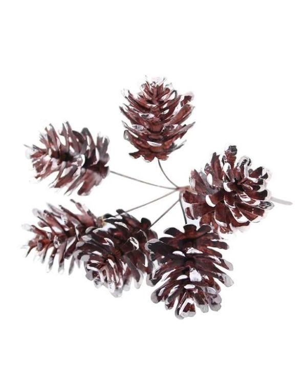 Frosted Pine Cone Bunch