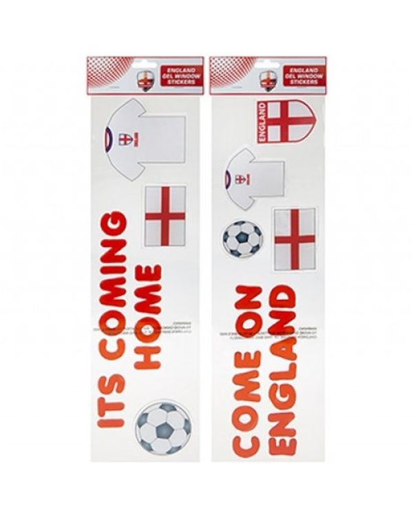 Naughty Elf &#039;Come on England&#039; Window Stickers - 55x15cm