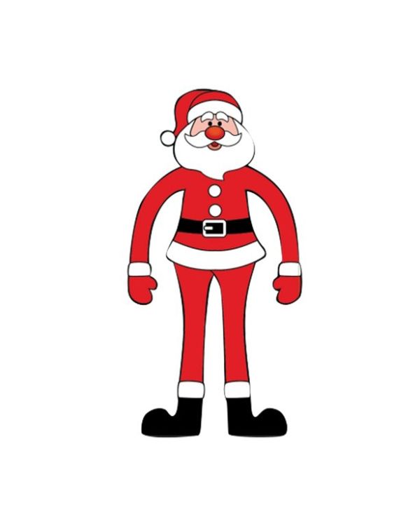 Stretchy Father Christmas - 12cm