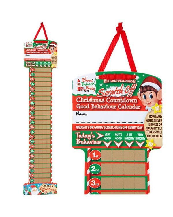 Naughty Elf Count Down Calendar