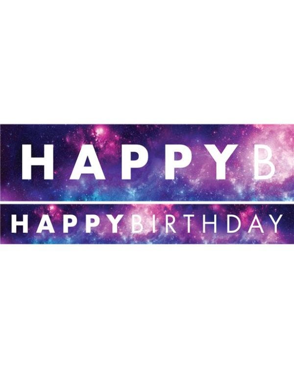 Galaxy Paper Banners - 1m (3pk)