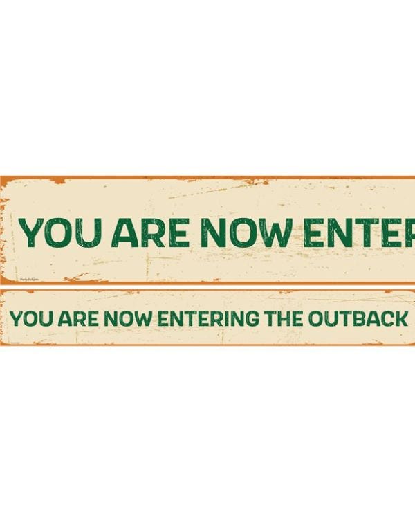 Australian Outback Paper Banners - 1m (3pk)