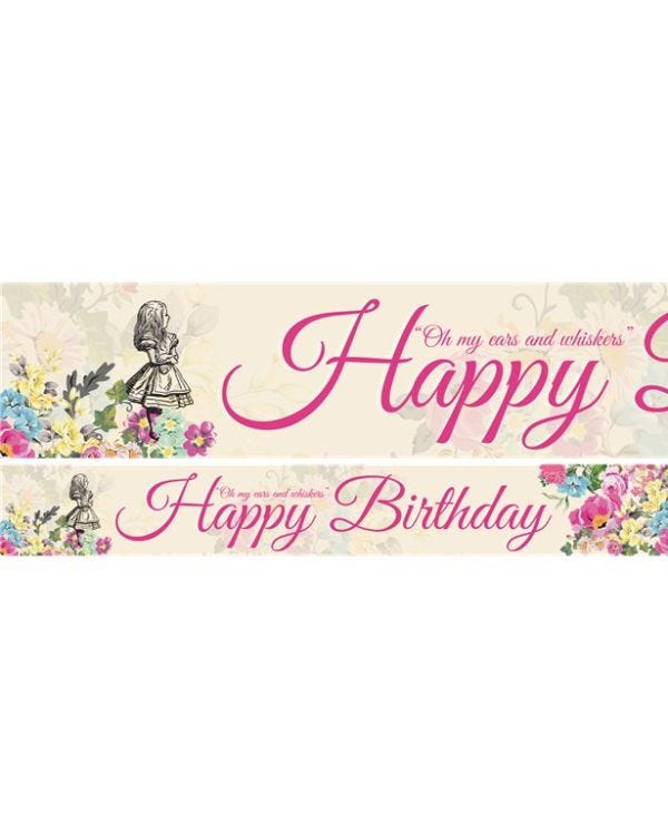 Truly Alice Paper Banners - 1m (3pk)