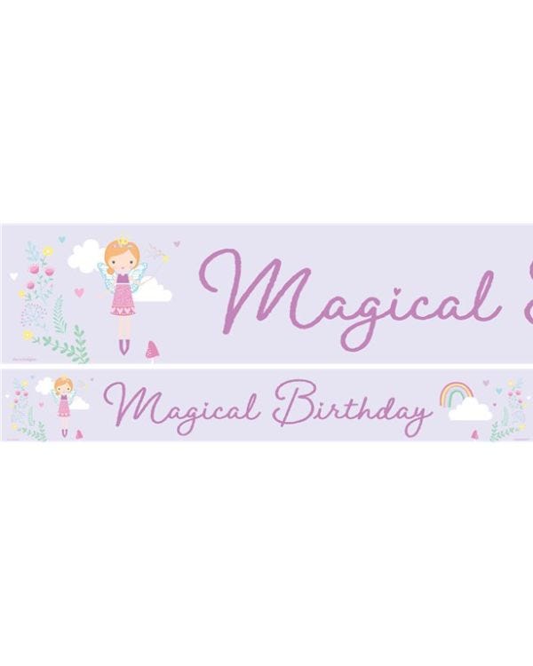 Fairy Princess Paper Birthday Banners (3pk)