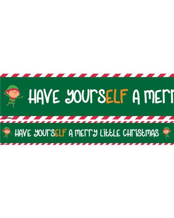 Have YoursELF A Merry Little Christmas Paper Banners - 1m (3pk)
