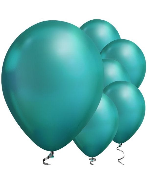 Green Chrome Balloons - 11&quot; Latex (25pk)